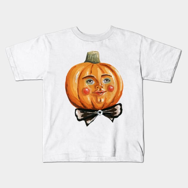 Vintage Pumpkin man Kids T-Shirt by KayleighRadcliffe